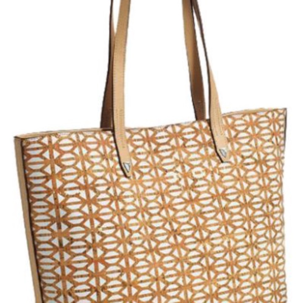 Stella & Dot Fillmore Geometric Wine Cork Tote 👜